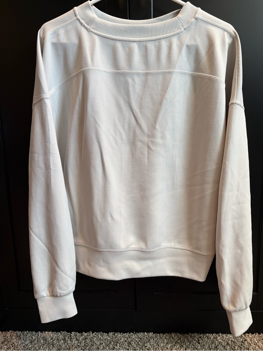 This Lululemon Ribbed Softstreme Perfectly Oversized Cropped Crew neck